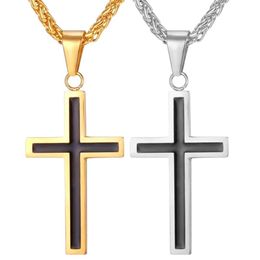 men fine jewelry UK - Pendant Necklaces High Quality Genuine 925 S Necklace Cross Chain For Women Men Birthday Gift Fine Jewelry