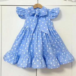 Girl's Dresses Girls Princess Dress For Kids Polka Dot Tutu Casaul Wear Children Party Clothes Girl Holiday 3 To 8 Years Vestidos