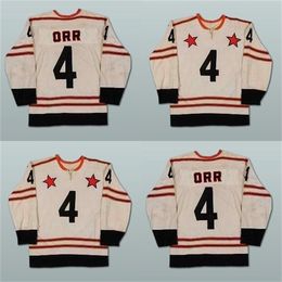 C26 Nik1 rare Cheap Mens 4 Bobby Orr All Star Ice Hockey Jerseys Stitched Sewn NEW Embroidery Stitched Ice Hockey Jerseys Accept Mix Order