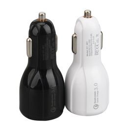 QC3.0 Dual USB Car Charger 3.1A Fast Charging Phone Charge Plug Adapter For Huawei Samsung Xiaomi 11 LG Phones Tablet