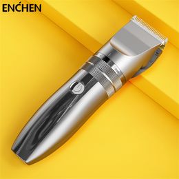 ENCHEN Hair Trimmer Machine for Men Professional Electric Clippers USB Rechargeable Moving Blade Adjustable Cutting Length 220712