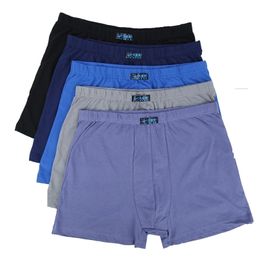 100% cotton 4Pcs Men's Boxer Pantie Lot Underpant Loose Large Short Cotton Plus Size Underwear For Mens Boxer Male 8XL 9XL 10XL 220423