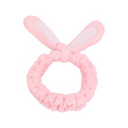 Pink rabbit hairband headband short plush cute all-match 1pc