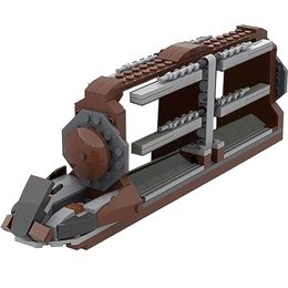 Buildmoc Space Wars Battleship Droid Platoon Attack Craft Building Blocks Toys for Children Battle Droids Transport Bricks 220715