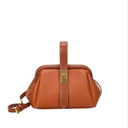 Elegant Women Brown Red PU Leather Shoulder Bags Female Crossbody Bags Brand Designer Ladies High Quality Small Handbags