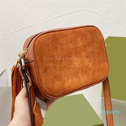 Designer-Womens Handbag Shoulder Camera Bag Purse Tote Flap Zipper Corduroy Tassel Adjustable Strap Lady Luxury Handbags Bags