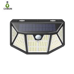 Solar Wall Lights 310 LED 270° Wide Angle Outdoor IP65 Waterproof Solar Lamps with Motion Sensor