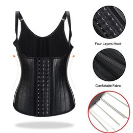 Latex waist trainer women binders shapers Modelling strap corset colombian girdles body shapewear faja shaper sash reductive 220702