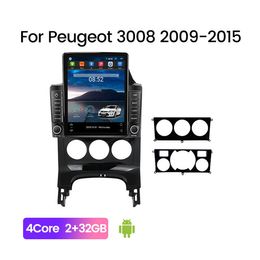 Car Video radio 9 inch Android HD touchscreen GPS Navigation for 2008 -2012 Peugeot