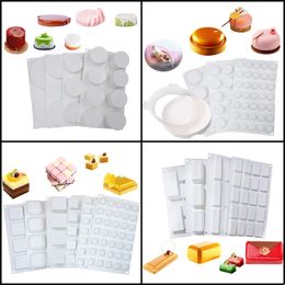 Meibum 26 Types Mousse Cake Mould Pastry Decoration Form 3d Silicone Moulds Muffin Pan Party Dessert Mould Kitchen Baking Tools 220601