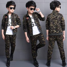 Clothing Sets Boys Set Kids Tracksuit Spring And Autumn Camouflage Long-sleeve Pants Suit Military Uniform Clothes For BoysClothing