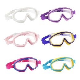 1PC Professional Swim Goggles for Kids Anti-Fog UV Protection Clear Wide Vision Swimming Glasses Children Swim Eyewear G220422