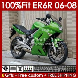 OEM Body Kit For KAWASAKI NINJA 650R ER6 650 R ER 6 F dark green 2006-2008 Bodywork 139No.33 650R-ER6F 650-R ER-6F ER6F 06 07 08 ER 6F 2006 2007 2008 Injection Mould Fairing