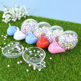 10PCS Creative Transparent Snail Candy Box for Baby Shower Wedding Decorations Gender Reveal Decor 1st Birthday Party Supplies CX220423