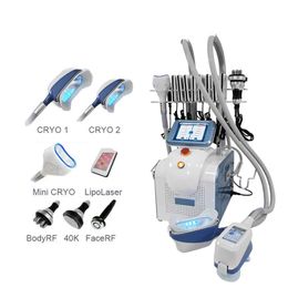 Cryolipolysis Sculpt Cryotherapy Freezing Fat Freeze Cryo Suction Freeze Lose Weight Slimming Machine 40k Cavitation Lipo Skin Tightening Salon For Face