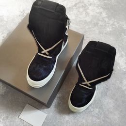 2022SS Rock Horsehair geo-basket TPU Milk fragrance Sole Boot Star luxury Hip Hop Street Limited Handmade Botas