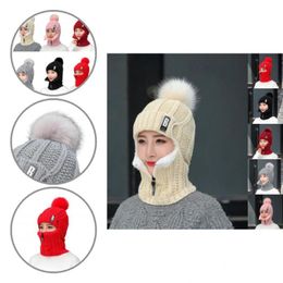 Beanie/Skull Caps Scarf Face Cover Hat Good Elasticity Trendy Coldproof Women Knitted Thick Beanie Wool HatBeanie/Skull Beanie/SkullBeanie/S