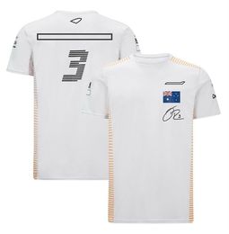 F1 driver T-shirt men's team uniform short-sleeved fan clothing casual sports round neck racing suit can be customized205O