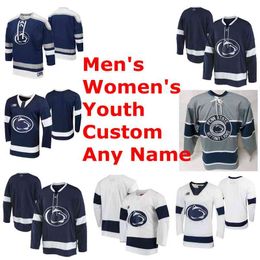 Penn State Nittany Lions College Hockey Jerseys Men's Liam Folkes Jersey Kris Myllari Peyton Jones Clayton Phillips Autio Custom Stitched