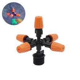 Adjustable Scattering Spray Micro Dripper Nozzle Rotary Sprinkler for Garden Greenhouse Irrigation Cooling System