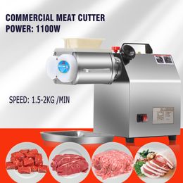 Fully Automatic 1100W Electric Cutter Meat Grinder Stainless steel Chopper Mincer Slicer Stuffer Sausage Maker Electric Meats Slicers