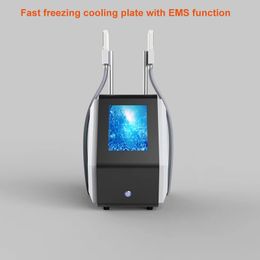 Portable EMS Cryo Plate Cryotherapy Slimming Machine 4 Pads Cryolipolysis Body Massage Cellulite Reduction Fat Freezing Beauty Machines for SPA Use