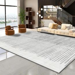 Carpets Modern Minimalist Bedroom Bedside Carpet Nordic Light Luxury Living Room Large Area Rug Washable Sofa Coffee Table Floor Mat