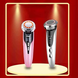 Facial Massager Ultrasonic Skin Rejuvenation Radio Frequency Cleaning Lifting Care Cleansing Color Light Beauty Instrument 220513