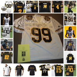 2022 Custom CFL Hamilton Tiger-Cats Football Jersey 83 David Ungerer 4 Papi White 12 Tim White 31 Sean Thomas Erlington 34 Wes Hills 20 Maleek Irons 5 Don Jackson Jerseys