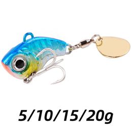 1Pcs Rotating Metal VIB Vibration Bait Spinner Spoon Fishing Lures 5g 20g Jigs Trout Winter Fishing Hard Baits Tackle Pesca 220726