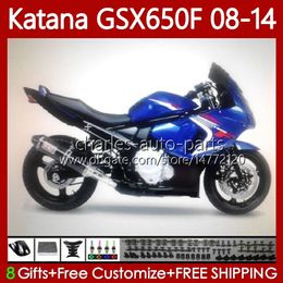 Bodys For SUZUKI KATANA GSXF 650 GSX-650F GSX 650F Bodywork 120No.28 GSXF650 GSX650F Blue black 08 09 10 11 12 13 14 GSXF-650 2008 2009 2010 2011 2012 2013 2014 Fairing