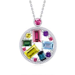 Tiktok Personalised creative all diamond pendant necklace fashion trend European and American popular Jewellery pendant DPLX