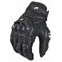 Motorcycle Gloves black Racing Genuine Leather Motorbike white Road Team Glove men summer winter 220813gx