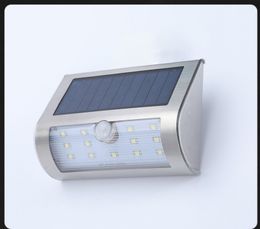 Party Supplies solar light led outdoor stainless steel human body induction wall lighting garden light