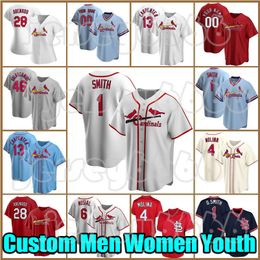 28 Nolan Arenado 46 Paul Goldschmidt Baseball Jersey Cardinals''Yadier Molina Ozzie Smith Paul DeJong Stan Musial McGwire Matt Carpenter Harrison Bader