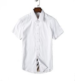 Men's Dress Shirts bberry 4 Styles Mens Shirts Hawaii Letter Printing Designer Shirt Slim Fit Men Fashion Long Sleeve Casual Male Clothing M-3XL#30