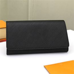 Twist Wallet Epi Leather Designer Hoders Cards and Coins Womens Mens Fold Long Wallets Twist Lock Multiple Card Slots Purse