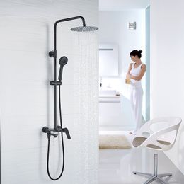 Black Shower Faucet Bathroom Shower Mixer Crane Faucets Rainfall Set Shower Spray A83125 A83125F A83125AT