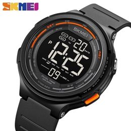 SKMEI Creative LED Electronic Sport Watches Count Down Stopwatch Clock 5Bar Waterproof Men Wristwatch montre homme Watch 1841 220530