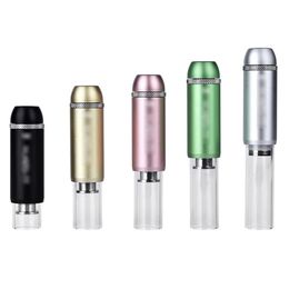 Hot Selling Mini Retractable Smoking Pipes Portable Herb Tobacco Dry Burner Vaporizer Atomizer Blunt Pipe with Philtre Gift for Smoker ZL1018