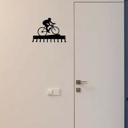Cycling Medal Hanger Rack - 14.5 inches with 10 Hooks Metal Wall Art