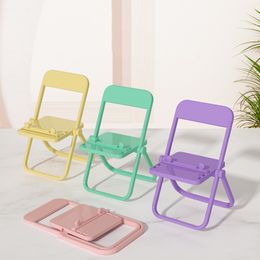 Chair Cell Phone Mounts desktop decoration foldable cute niche storage phone seat