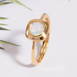 All-match Jewellery Female S925 Sterling Silver Opal Ring Fashion Accessories Ring Open Ring Jewellery Wedding Accessories CX220325