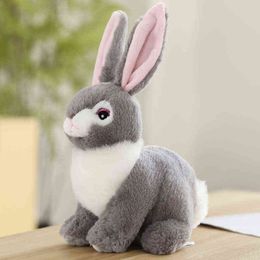 Pc Cm Simulation Sitting Rabbit Plush Toy Beautiful Dolls Stuffed Soft Animal Home Decorative Birthday Gifts J220704