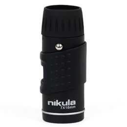 Nikula Telescope 7X18 Fully Coated Optics Hd Quality Mini Monocular Hunting Concert Spotting Scope Night Sports 220718