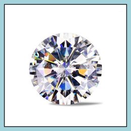 Loose Gemstones Jewellery Moissanite Artificial Diamond D Colour 0.5/0.6/30.8/1 Carat Customised K Gold Wedding Ring1 Drop Delivery 2021 X9Yb8