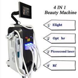 Imported accessories fast hair removal machine opt ipl tattoo remover radio frequency skin lifting machines 3 handles skin rejuvenation beauty equipment