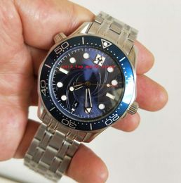 VVS MADE classic styles 007 men Wristwatches 42MM blue dial sapphire Ceramic bezel CaL.8800 Movement Auto Date top quality Mechanical Automatic Men's watches