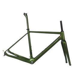 Chameleon Green Flat Mount BSA Gravel Frame GR029 Disc Brake Carbon Fibre T700 49cm/52cm/54cm/56cm/58cm