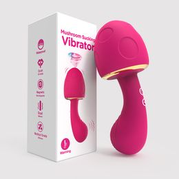 Vibrator for Women Cute Mushroom Sucking Clitoris Stimulator G Spot Strong Vibration Waterproof Adult 18 sexyy Toys sexy Tools
